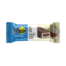 Протеиновый батончик, Fitwin Bar No Sugar Added, FitWin, 60 г (Кокос со сливками)