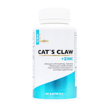 Добавка для здоровья, Cat`s Claw + Zinc, ABU, 60 капсул