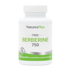 Добавка для здоровья, Berberine Pro 750, Natures Plus, 60 капсул
