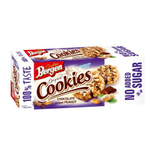 Протеиновый батончик, Original Cookies, Bergen, 125 г (Арахис в шоколадной глазури)