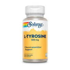 Аминокислоты, L-Tyrosine 500 mg, Solaray, 100 капсул