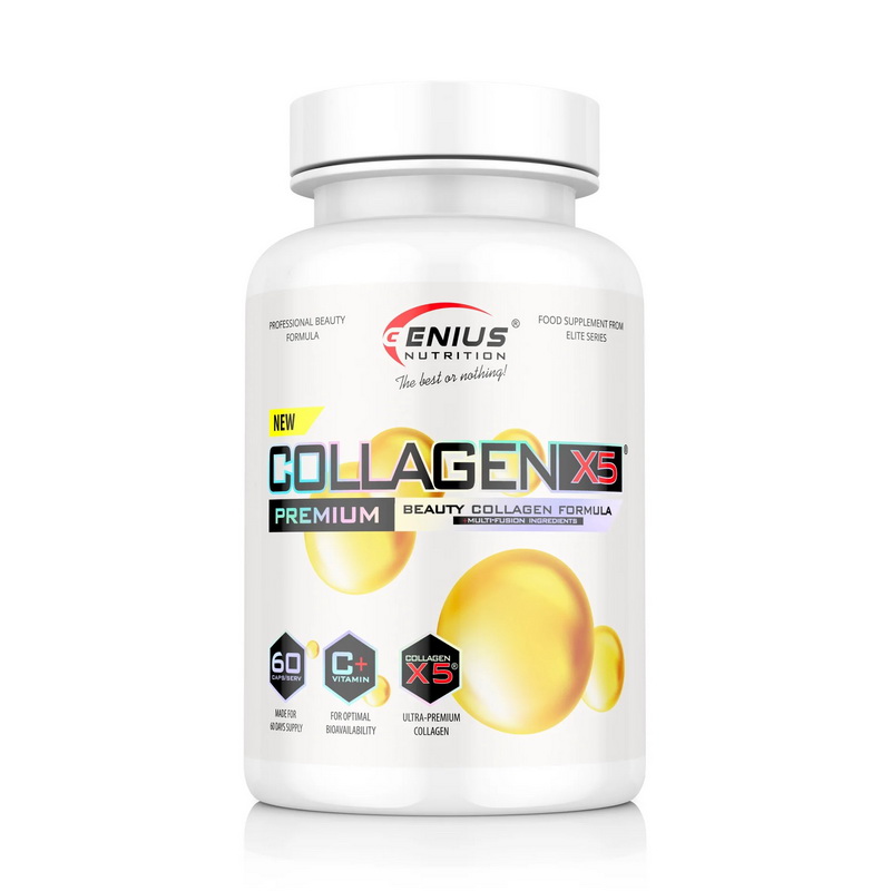 Коллаген Genius Nutrition Collagen X5, 60 капсул Коллаген Genius Nutrition Collagen X5, 60 капсул