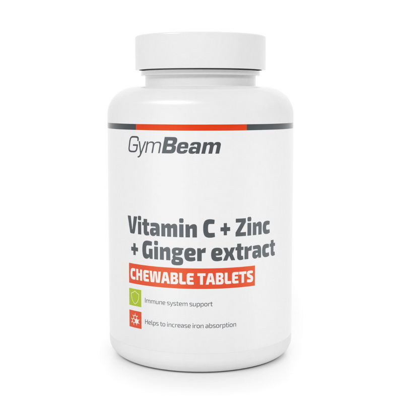 GymBeam Vitamin C + Zinc + Ginger Extract (90 chew tab) GymBeam Vitamin C + Zinc + Ginger Extract (90 chew tab)