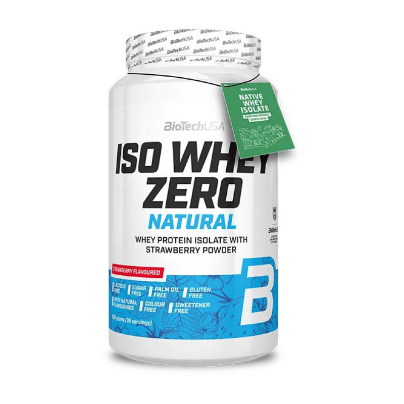 BioTech Iso Whey Zero Natural (908 g, strawberry) BioTech Iso Whey Zero Natural (908 g, strawberry)