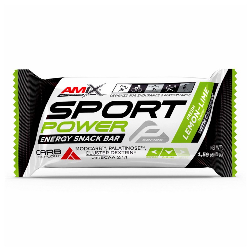 AMIX Sport Power Bar with Caffeine (45 g, lemon lime) AMIX Sport Power Bar with Caffeine (45 g, lemon lime)