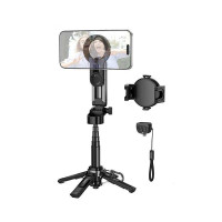 Селфі-трипод HOCO K27 Pro Magic mini live broadcast stand(pull clip+magnetic focusing version) (48cm) Black
