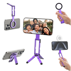 Тримач телефона Ulanzi MA60 Foldable Magnetic Phone Tripod (Purple)