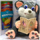 Интерактивная игрушка "Мышонок-сказочник", серый (укр)