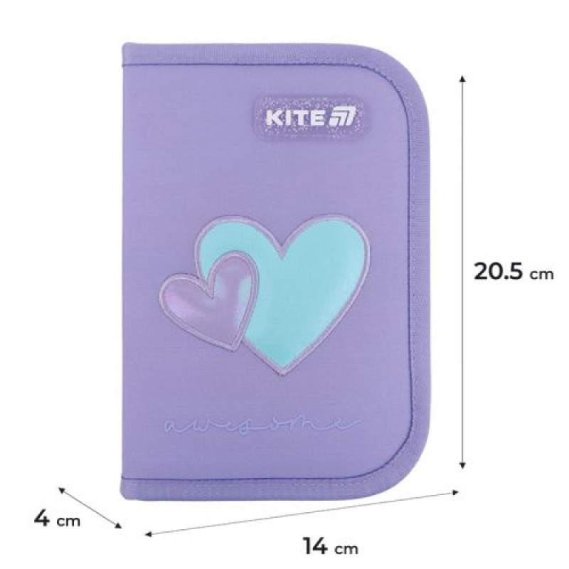 Пенал Kite 1 отд., 2 отв., без наполнения 622 Awesome