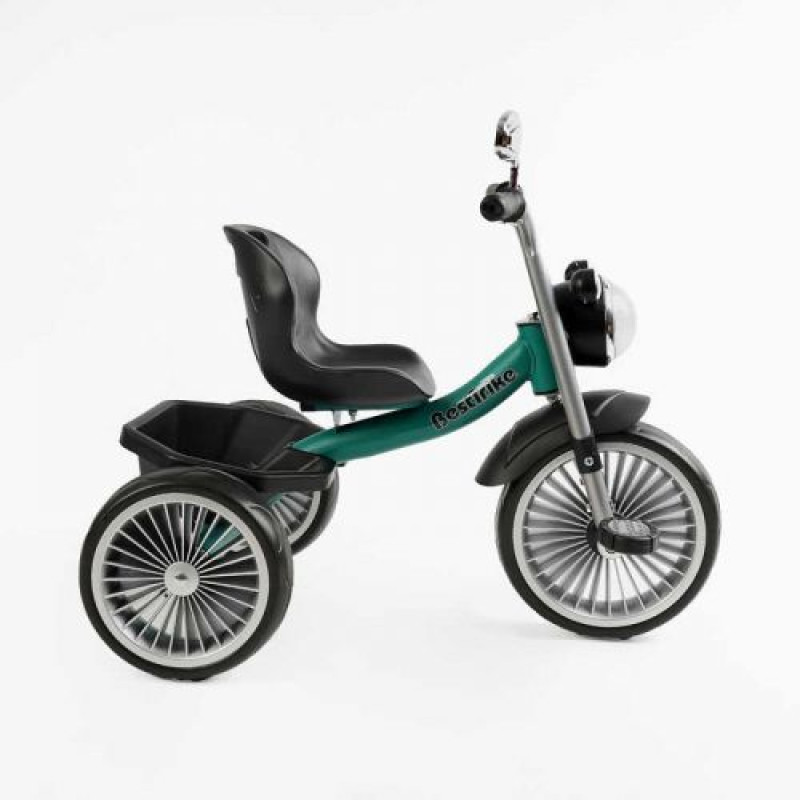Велосипед 3-х колесный Best Trike (1) колеса EVA переднее 10”, заднее 8”, стальная рама, УКР. ВЗУЧИВАНИЕ, корзина, в коробке