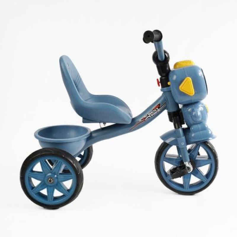 Велосипед 3-х колесный BS-40506 Best Trike (1) колеса EVA переднее 10”, заднее 8”, стальная рама, УКР. ВЗУЧИВАНИЕ, корзина, в коробке