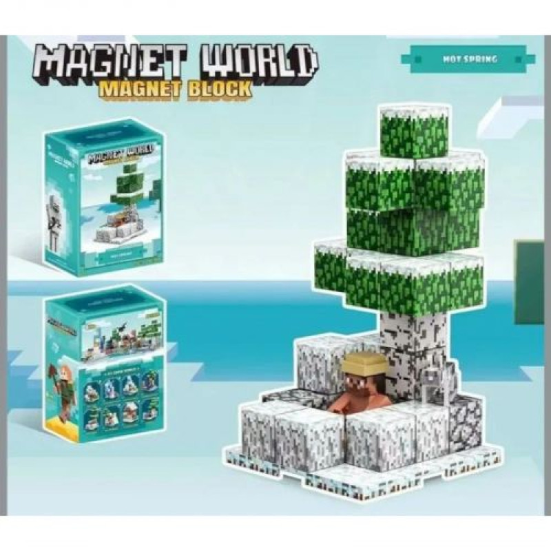 Магнитный конструктор «Блоки Minecraft» (39 елементов)
