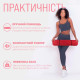 Килимок для йоги та фітнесу EasyFit TPE+TC 6мм двошаровий червоний-чорний