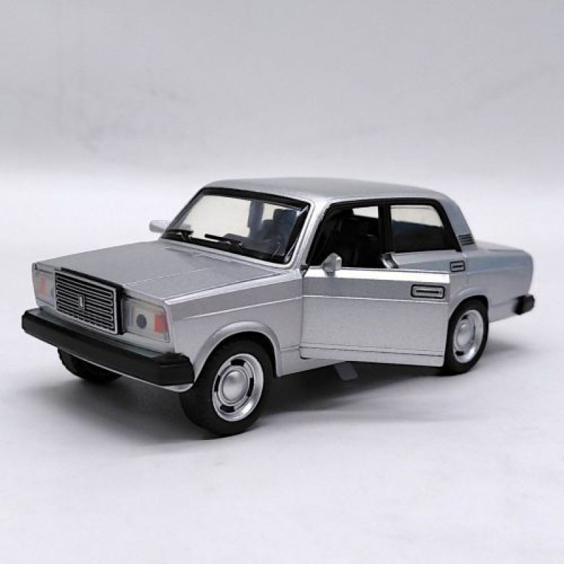 Машина металева "АВТОПРОМ" 1:32-36 Lada 2107 (СІРА)
