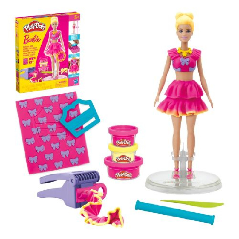 PD Набір для творчості з масою для ліплення Barbie. Рюші та банти