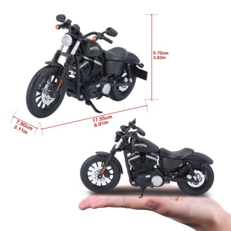 Мотоцикл іграшковий Harley-Davidson Motorcycles With Stand, масштаб 1:12, в асортименті