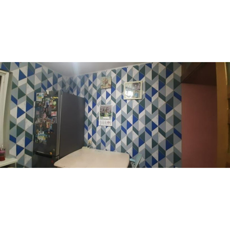 Самоклеющаяся пленка 0,45х10м х 0,07мм Синие треугольники SW-00001224