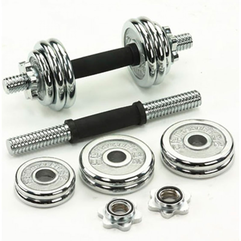 Гантелі в наборі хромовані HouseFit DB 301 15 кг (00000023001)