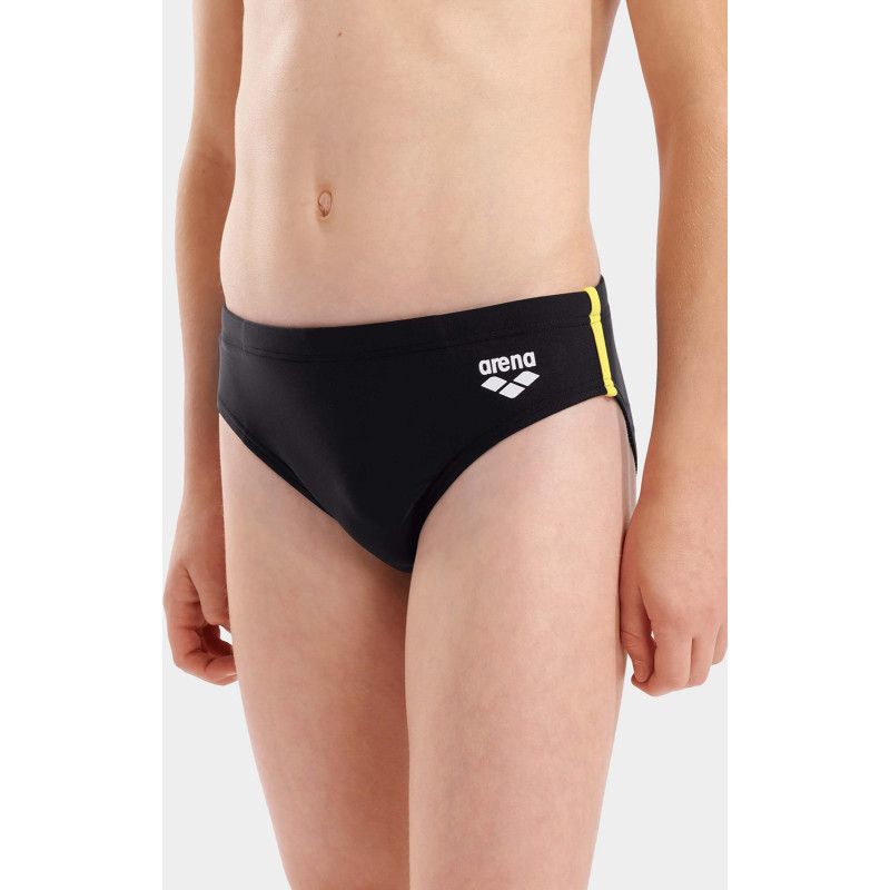 Плавки для хлопчиків Arena SWIM BRIEFS SOLID чорний, жовтий Діт 152 см