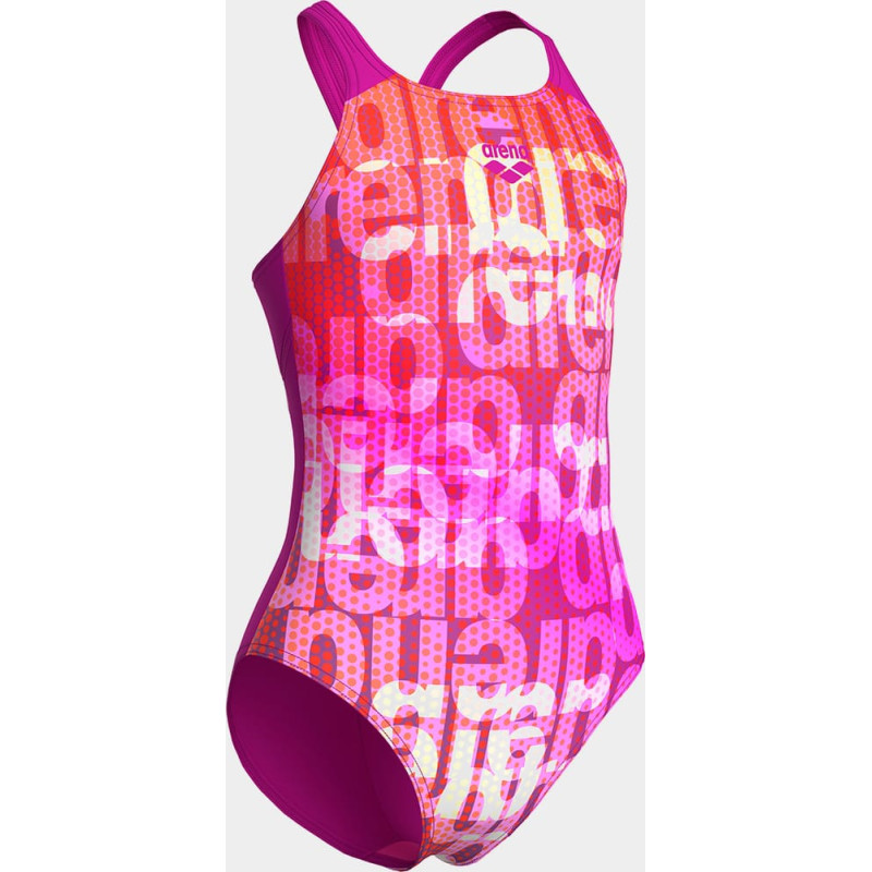 Купальник закритий для дівчат Arena MULTI COLOURS SWIMSUIT V BACK
