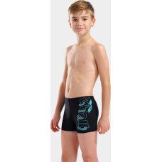 Плавки-шорти для хлопчиків Arena TALES SWIM SHORT чорний, бірюзовий Діт 164 см