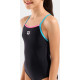Купальник закритий для дівчат Arena SWIMSUIT LIGHT DROP SOLID чорний Діт 128 см
