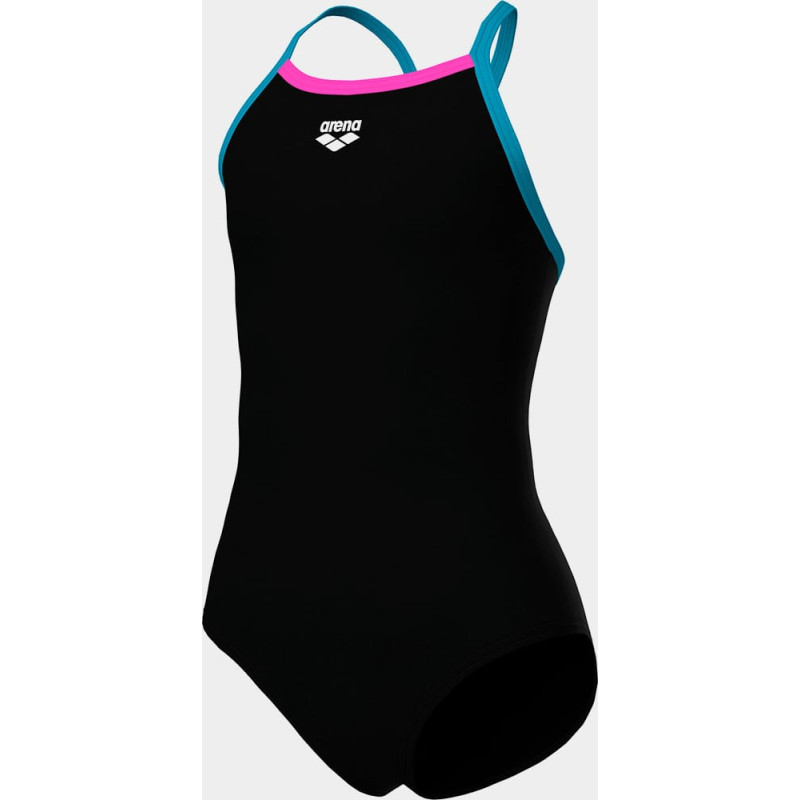 Купальник закритий для дівчат Arena SWIMSUIT LIGHT DROP SOLID чорний Діт 128 см