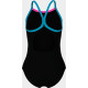 Купальник закритий для дівчат Arena SWIMSUIT LIGHT DROP SOLID чорний Діт 128 см