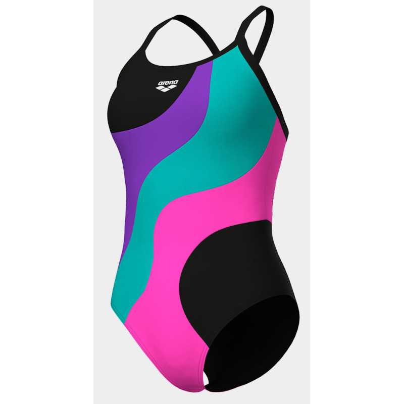 Купальник закритий для жінок Arena MULTI SLICES SWIMSUIT LIGHTDRO