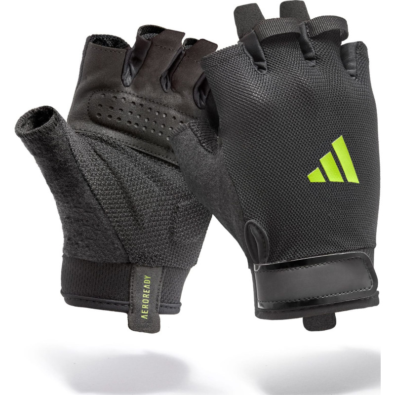 Рукавички для тренінгу Adidas Essential Training Gloves чорний, зелений Уні S