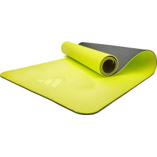 Килимок для йоги Adidas Double Sided Yoga Mat, двосторонній, жовто-сірий