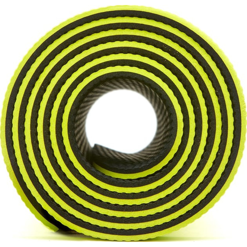 Килимок для йоги Adidas Double Sided Yoga Mat жовтий, сірий Уні 176 х 61 х 0,6 см