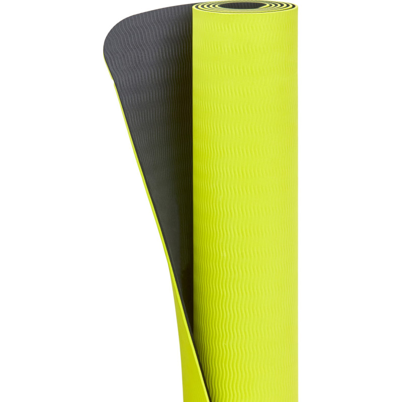 Килимок для йоги Adidas Double Sided Yoga Mat жовтий, сірий Уні 176 х 61 х 0,6 см