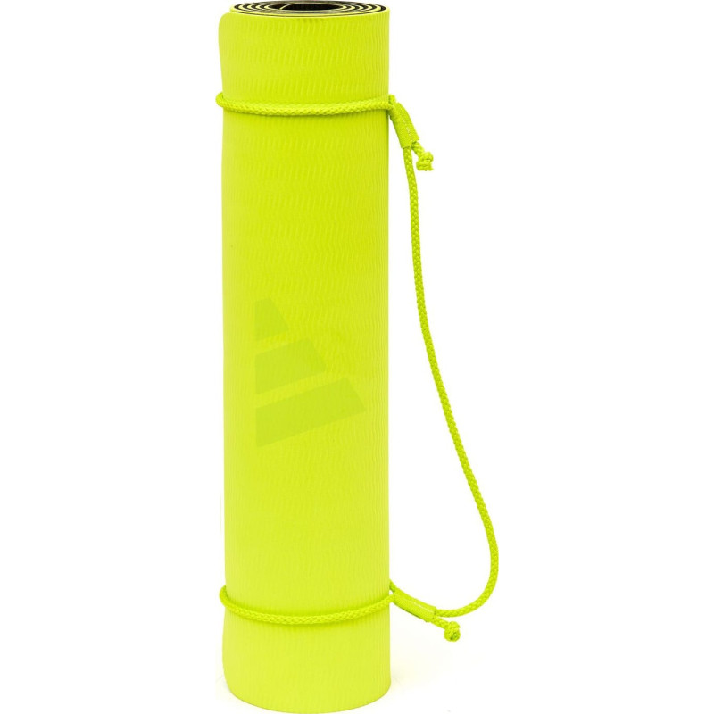 Килимок для йоги Adidas Double Sided Yoga Mat жовтий, сірий Уні 176 х 61 х 0,6 см