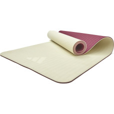 Килимок для йоги Adidas Double Sided Yoga Mat, бежево-темно-рожевий 