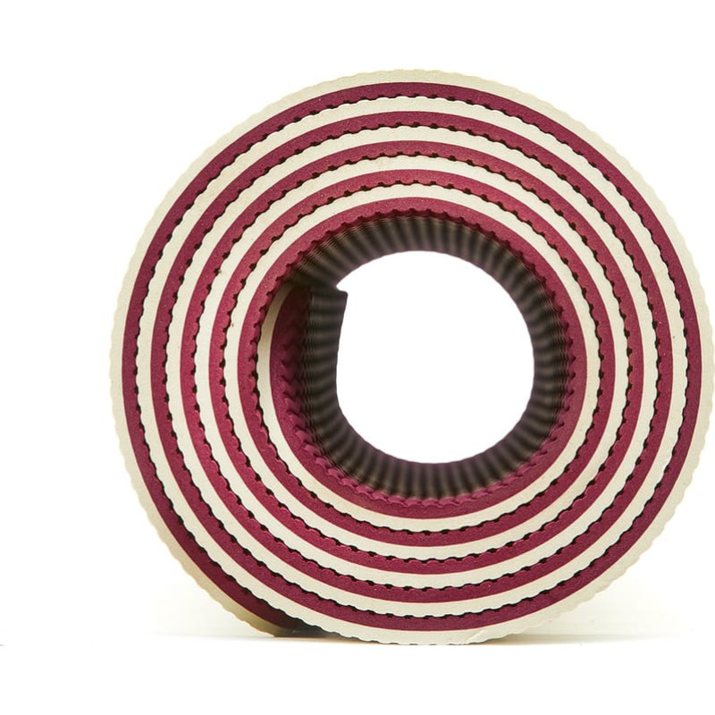 Килимок для йоги Adidas Double Sided Yoga Mat бежевий, темно-рожевий Уні 176 х 61 х 0,6 см