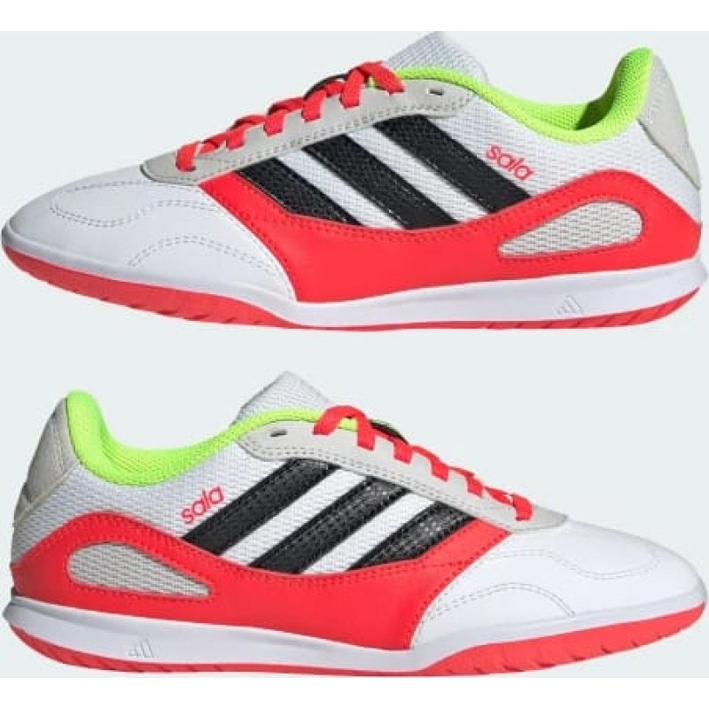Футзалки Adidas SUPER SALA III J білий, червоний Діт 37 1/3 EU (22,9см)