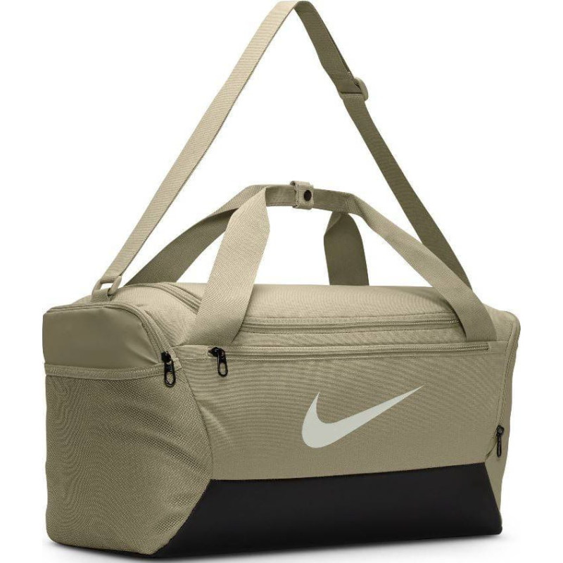 Сумка Nike NK BRSLA S DUFF - 9.5 41L бежевий, чорний Уні 51 x 28 х 28 см