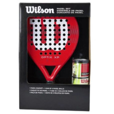 Ракетка для падел-тенісу Wilson Pack Optix XP Red Kit Box