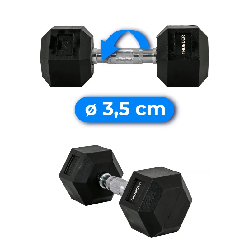 Гантель шестигранна THUNDER 10 кг
