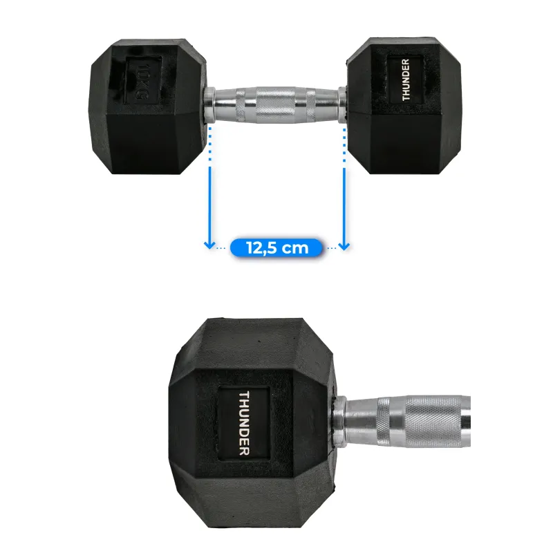Гантель шестигранна THUNDER 10 кг