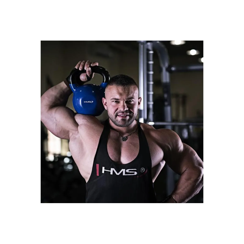 Гиря HMS KNV, 4 кг, чавун/вініл, синя