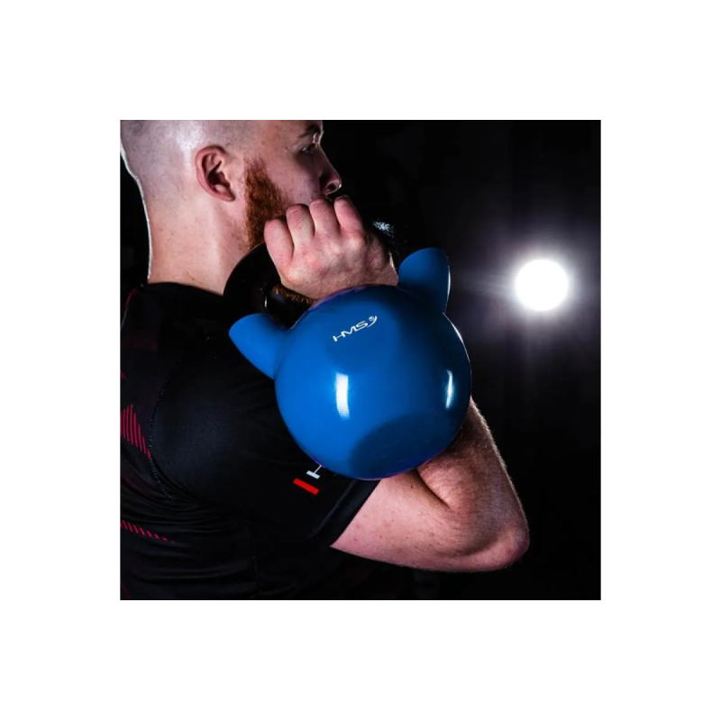 Гиря HMS KNV, 4 кг, чавун/вініл, синя