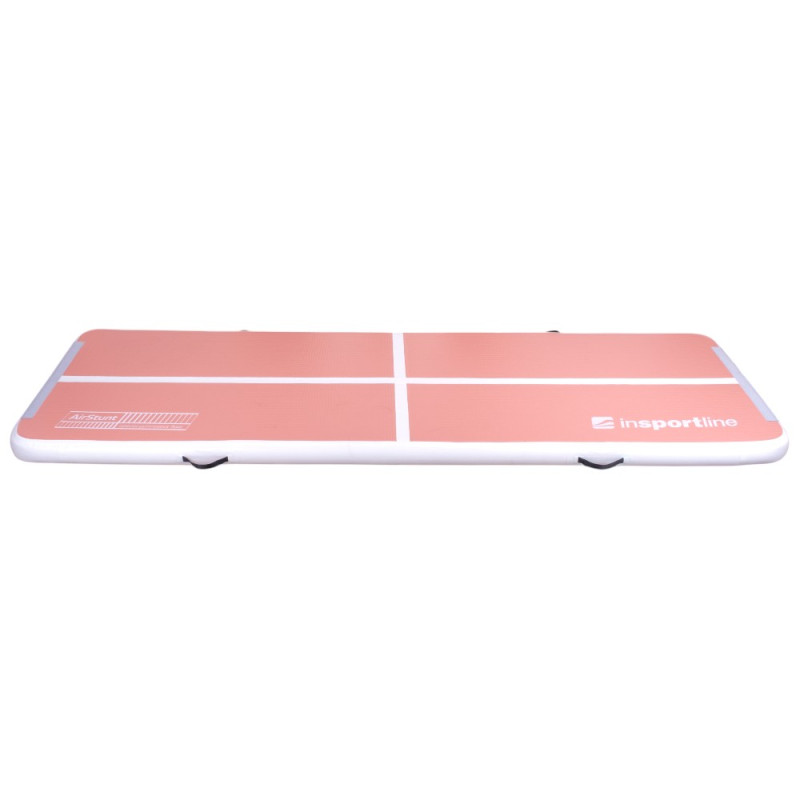 Килимок надувний Airtrack inSPORTline Airstunt 300x100x10 см, рожевий