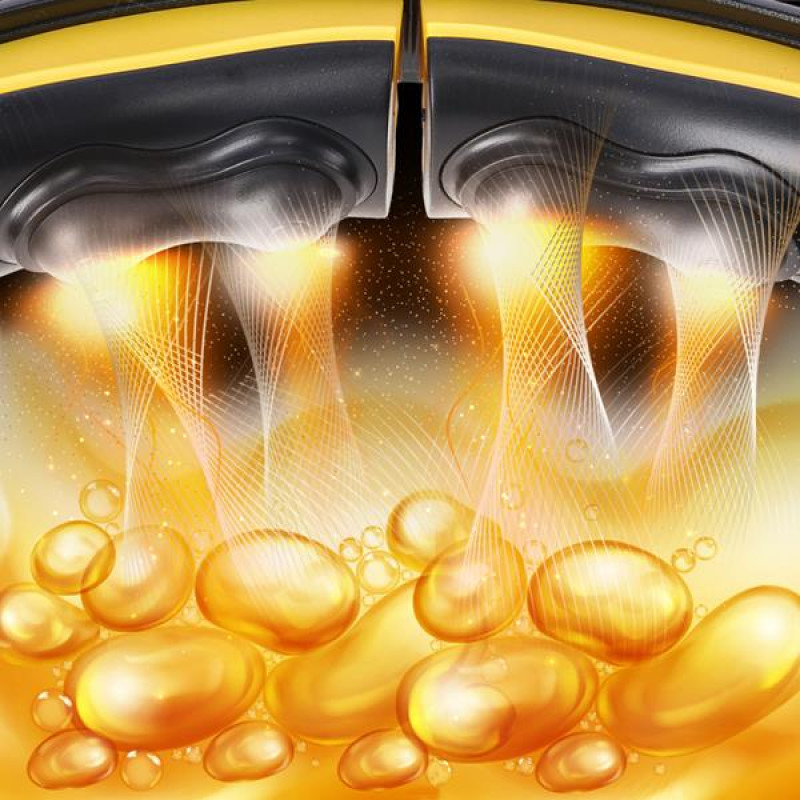 Хула-хуп магнітний з обважнювачем та лічильником HMS HHM21, чорно-жовтий