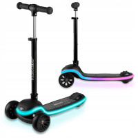 Детский самокат Ricokids Leddi, трёхколёсный, чёрный