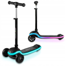 Дитячий самокат триколісний Ricokids Leddi чорний