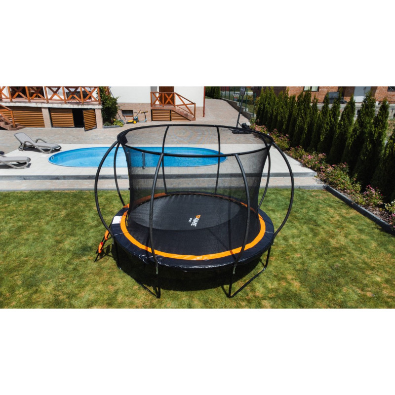 Батут PRIME SPORT INSIDE TITANPRO з внутрішньою сіткою 10 футів оранжевий