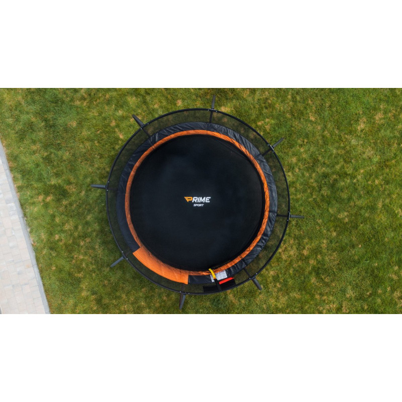 Батут PRIME SPORT INSIDE TITANPRO з внутрішньою сіткою 10 футів оранжевий