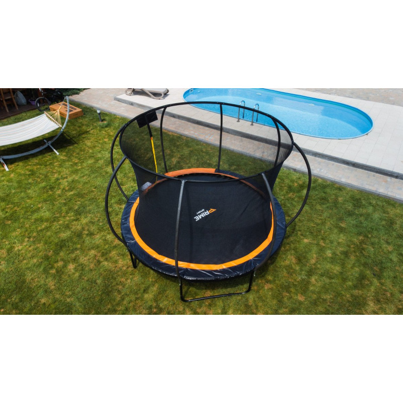 Батут PRIME SPORT INSIDE TITANPRO з внутрішньою сіткою 10 футів оранжевий